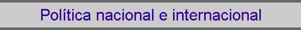Poltica nacional e internacional